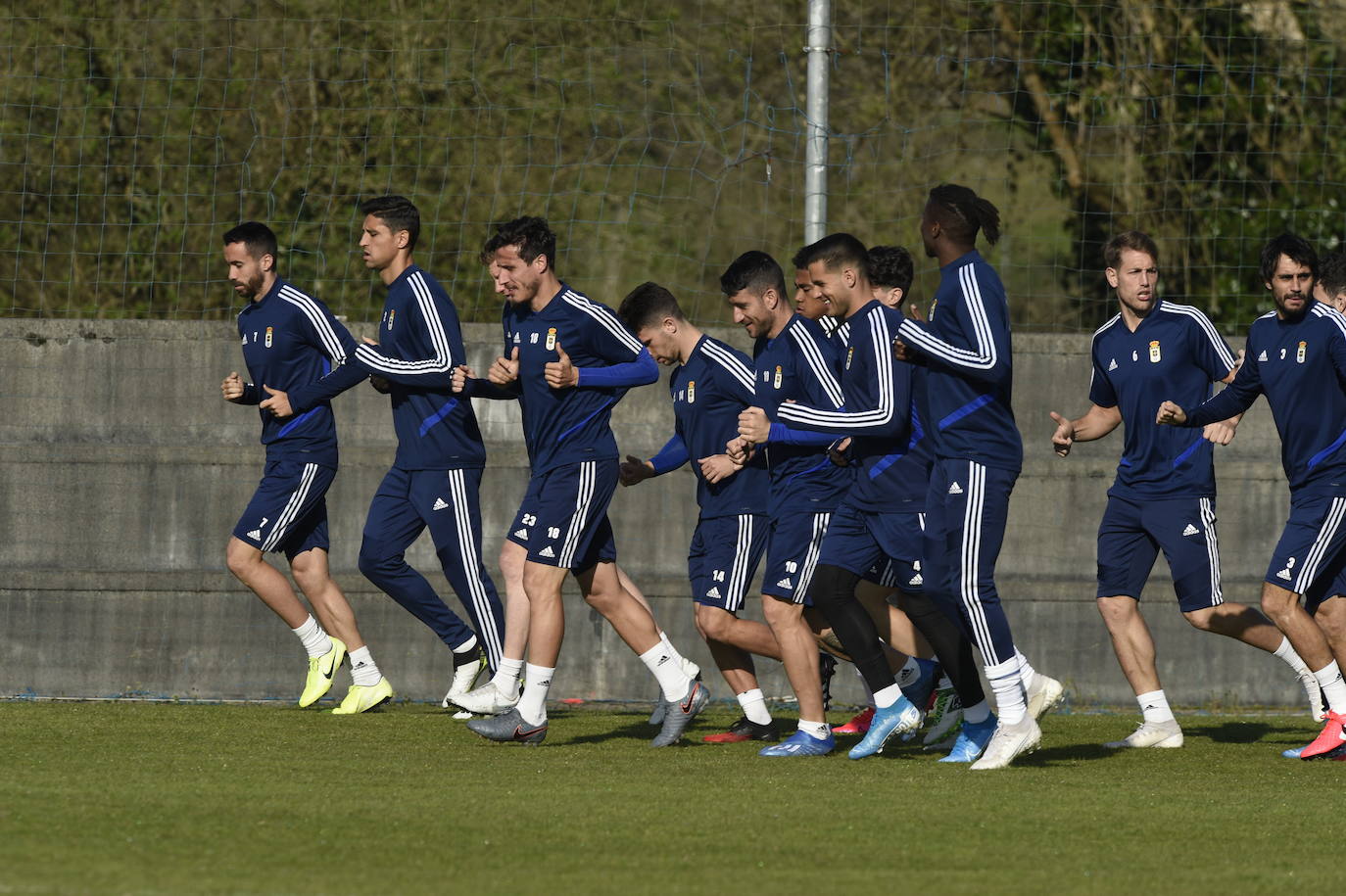 Los azules preparan su próximo encuentro frente al Lugo