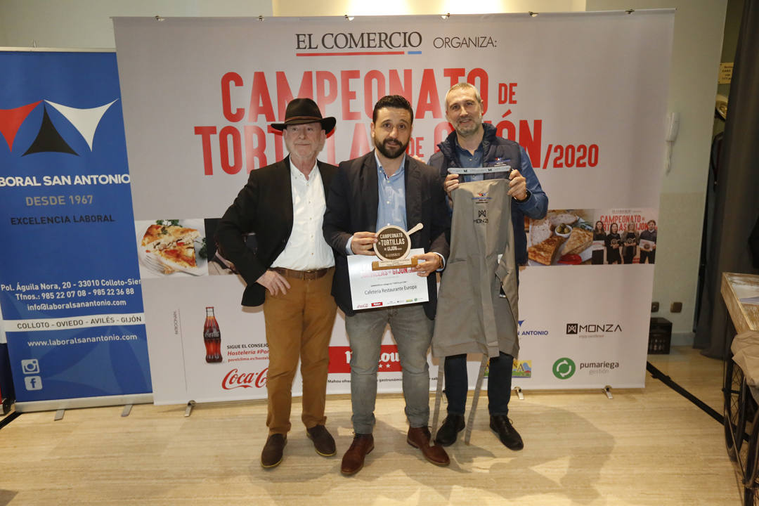 El Campeonato de Tortillas de Gijón 2020 ya tiene ganador: la Cafetería Restaurante Europa