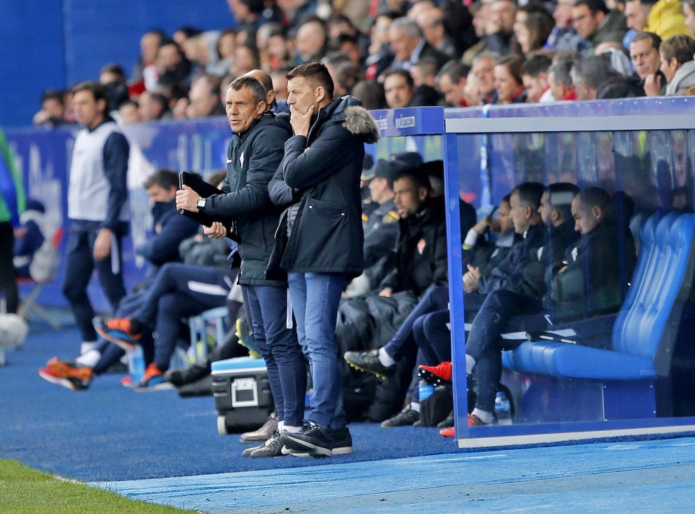 El conjunto rojiblanco cayó en El Toralín debido a un gol Kaxe en el minuto 17. 