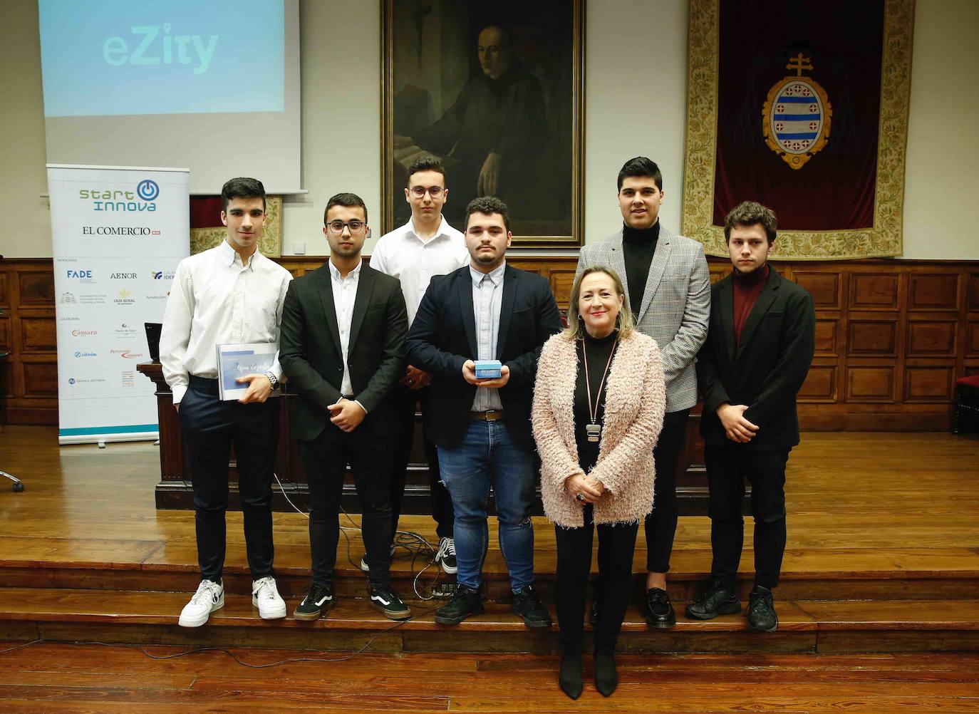 El programa de fomento de la cultura emprendedora organizado por EL COMERCIO selecciona a los ganadores de su séptima edición en el Edificio Histórico de la Universidad de Oviedo