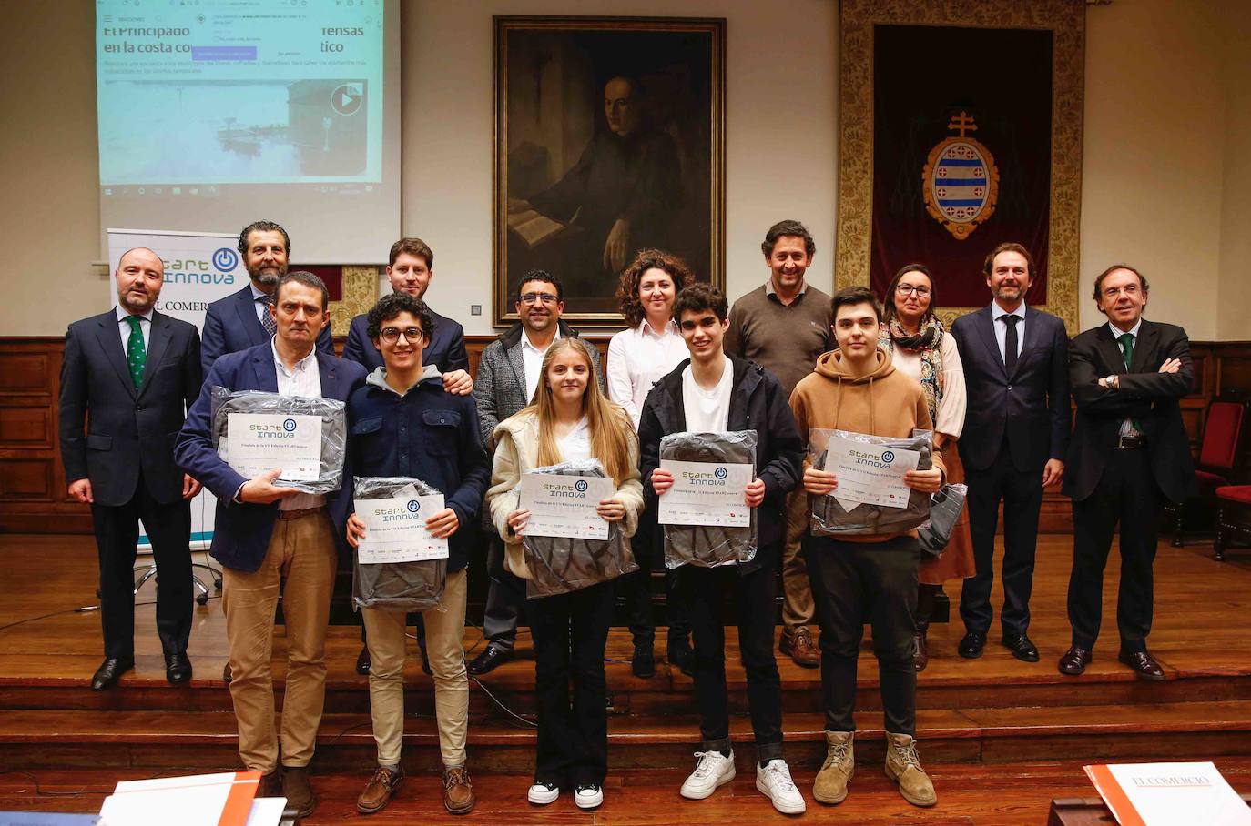 El programa de fomento de la cultura emprendedora organizado por EL COMERCIO selecciona a los ganadores de su séptima edición en el Edificio Histórico de la Universidad de Oviedo