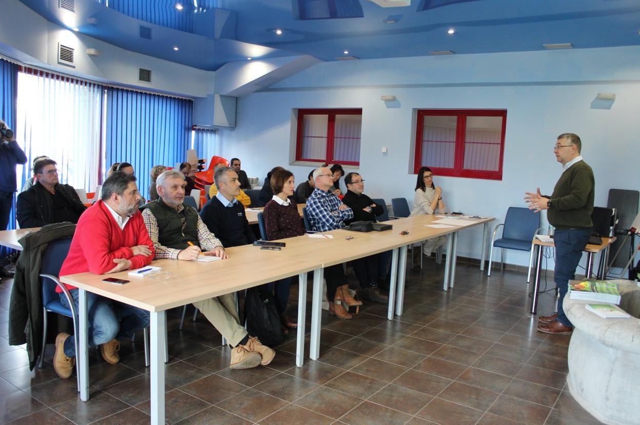 Juan José Ferreira, en la jornada sobre la faba asturiana. 