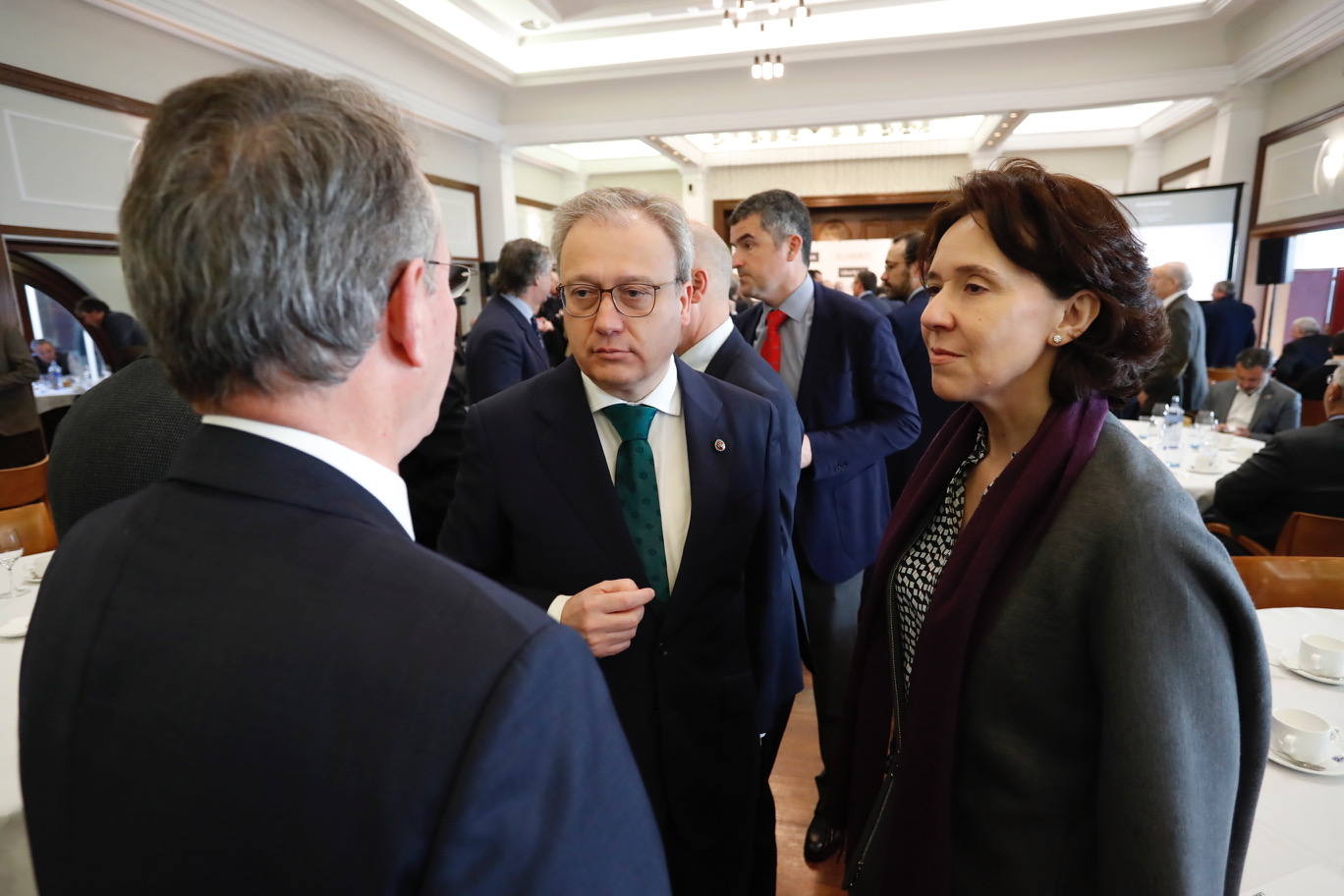 El presidente de la Confederación Española de Organizaciones Empresariales (CEOE) participa en la jornada 'Retos y oportunidades de las empresas ante el nuevo ciclo', organizada por EL COMERCIO y Liberbank