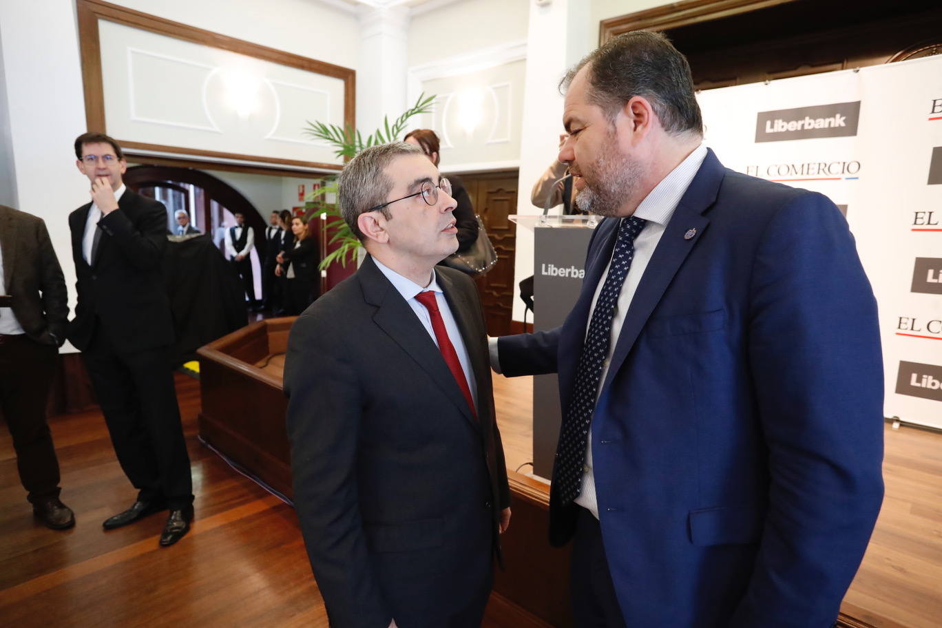 El presidente de la Confederación Española de Organizaciones Empresariales (CEOE) participa en la jornada 'Retos y oportunidades de las empresas ante el nuevo ciclo', organizada por EL COMERCIO y Liberbank