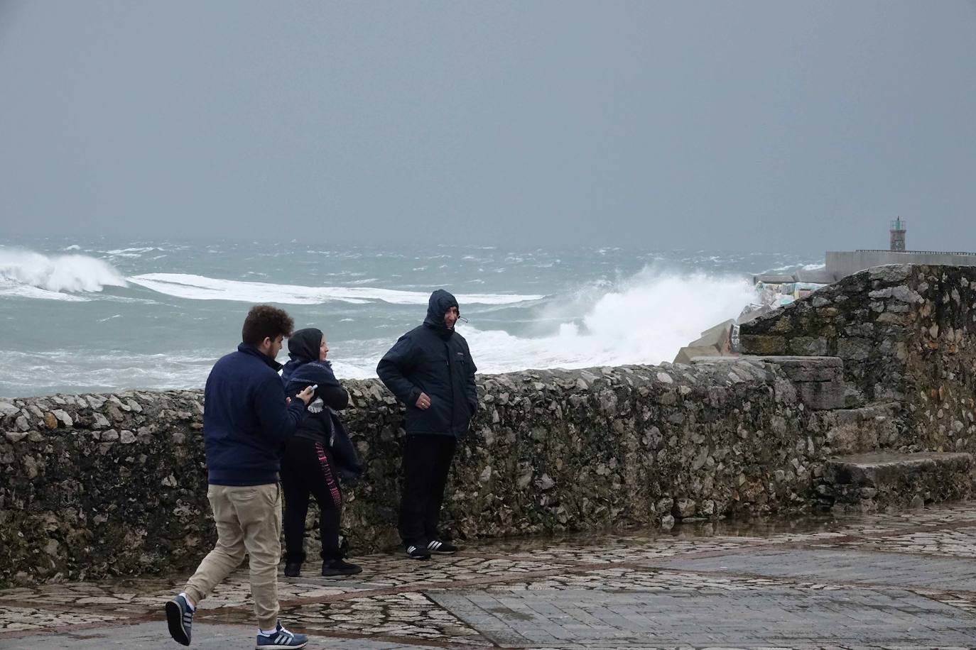 Cuando faltan días para la llegada de la primavera, Asturias vive jornadas de pleno invierno en las que la nieve, el granizo y fuertes vientos, que incluso han derribado árboles.