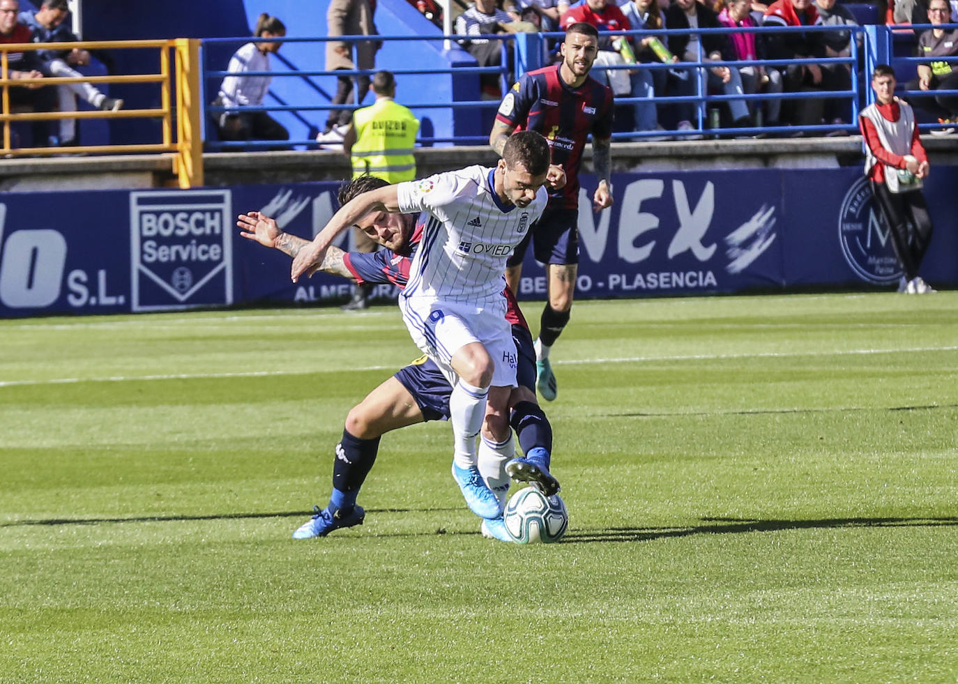 Los azules, con goles de Rodri y Sangalli, se impusieron al Extremadura en un encuentro que tuvieron controlado en todo momento