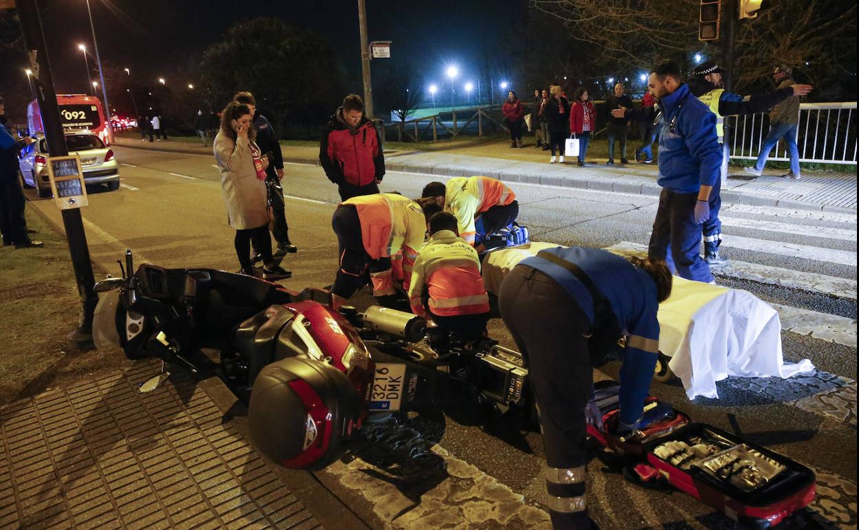 Herido un hombre tras ser atropellado en Gijón