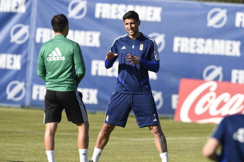 Las imágenes del entrenamiento del equipo azul.