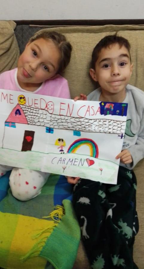 #yomequedoencasa. Desde Corvera de Asturias. (Trasona). Pelayo justo y Carmen justo. 🌈Por ti, por mi, por todos🌈