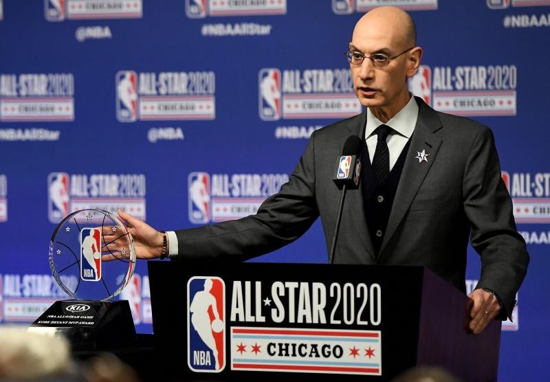 Adam Silver, comisionado de la NBA. 