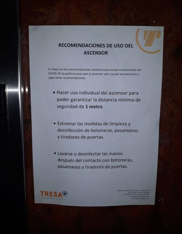 Recomendaciones de uso de un ascensor en una comunidad de propietarios