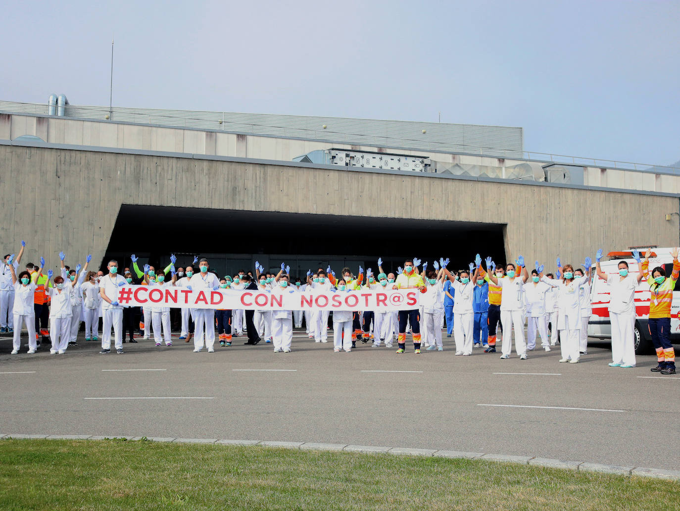 Los médicos asturianos dan un paso al frente contra la enfermedad y agradecen el apoyo recibido. Esta es una representación de quienes luchan en Asturias contra la enfermedad.