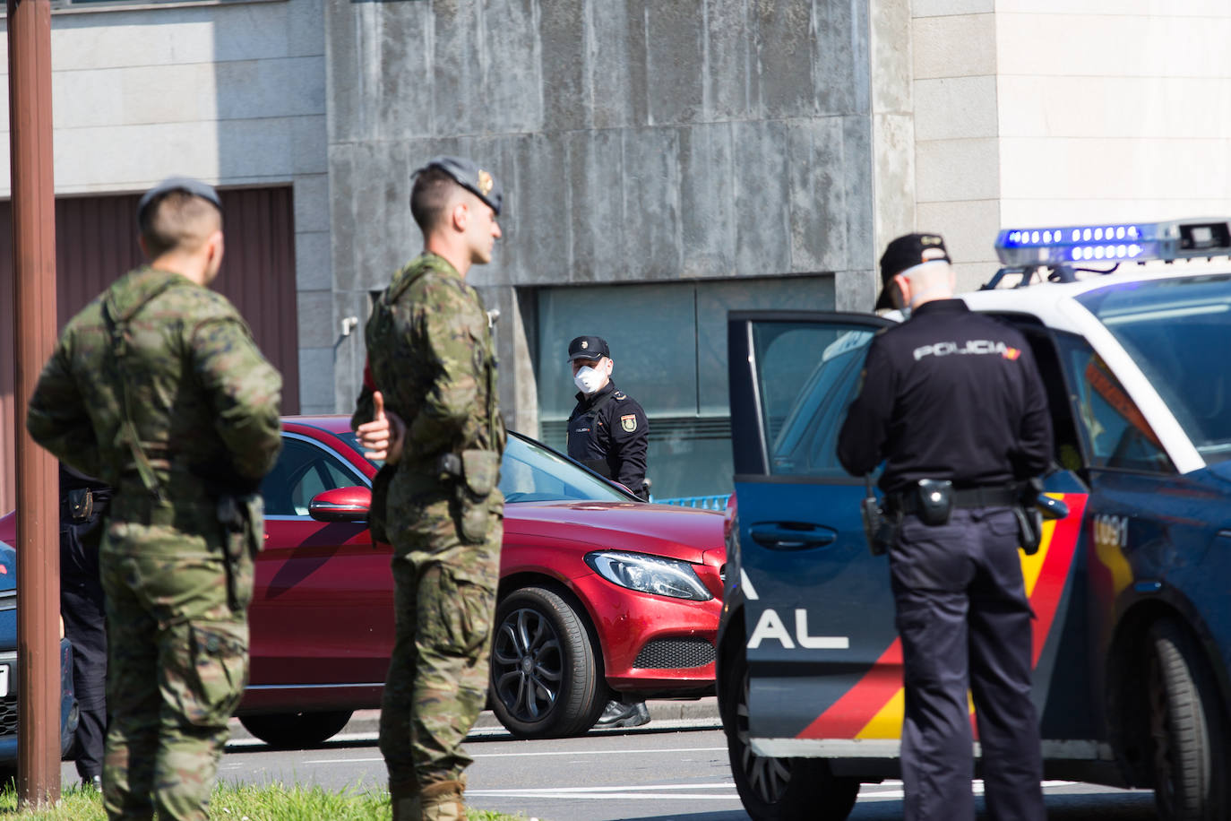 Militares desplegados en Asturias para reforzar la seguridad durante el Estado de Alarma