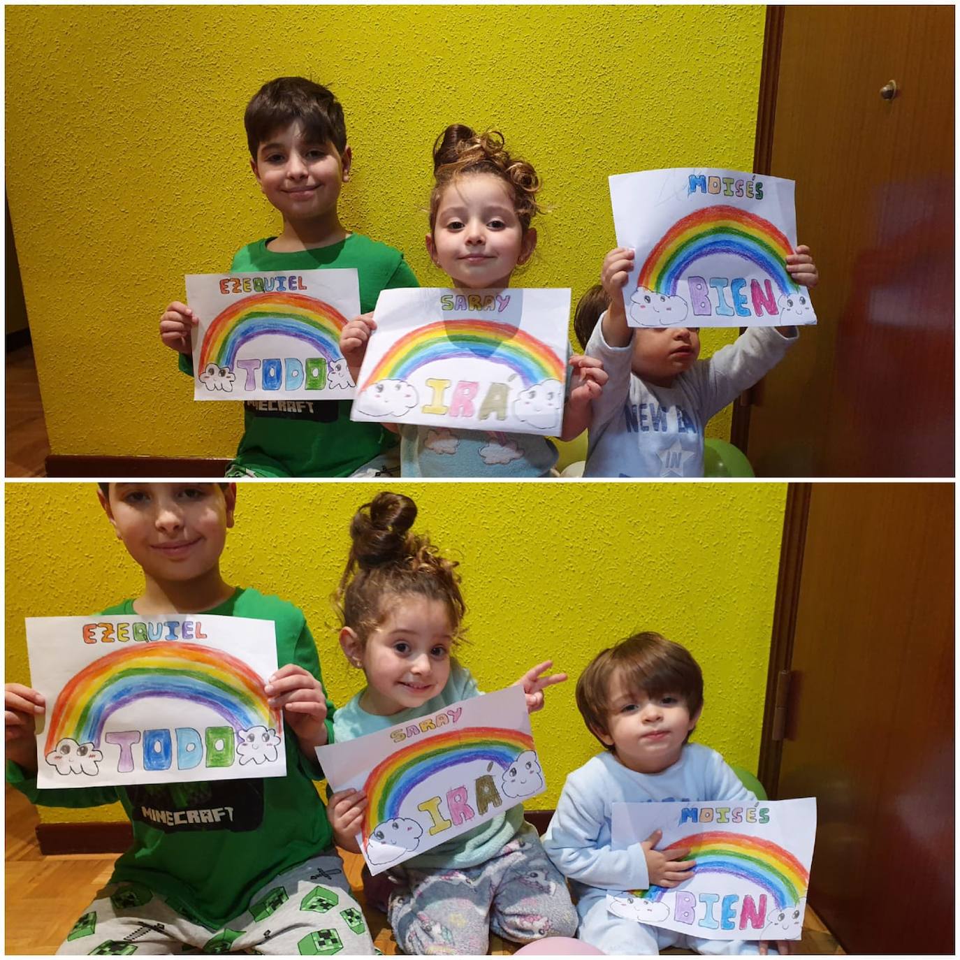 Ezequiel, Sara y Moise Ormeño Riveiro | 11, 4, y 2 años - Colegio San Miguel de Gijón