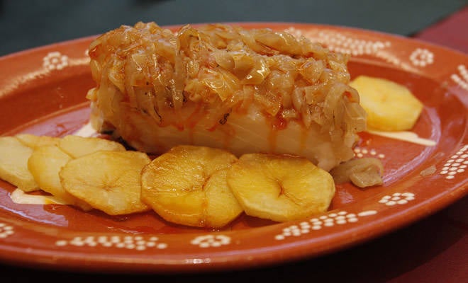 Bacalao a la moda de Braga 