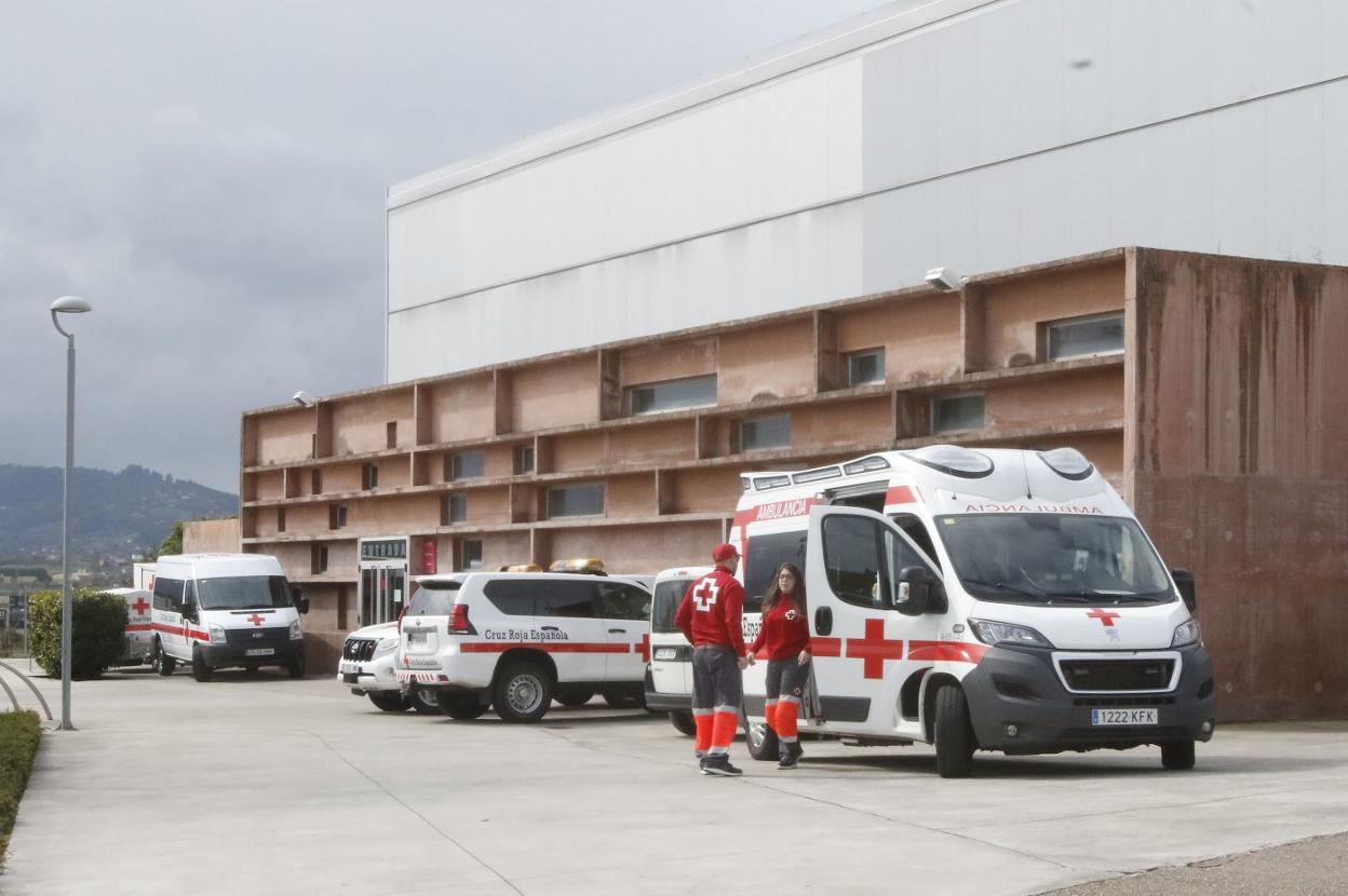 La Cruz Roja dispone de un amplio dispositivo médico para dar cobertura al pabellón de La Tejerona. 