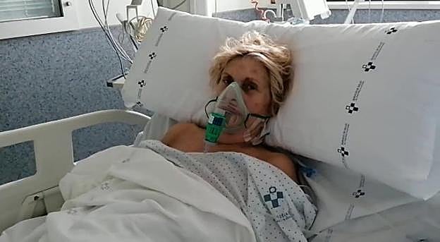 Asunción mejora de una afección de coronavirus en el Hospital Universitario Central de Asturias. 