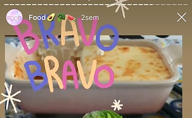 Lasaña de Miguel Torres. 