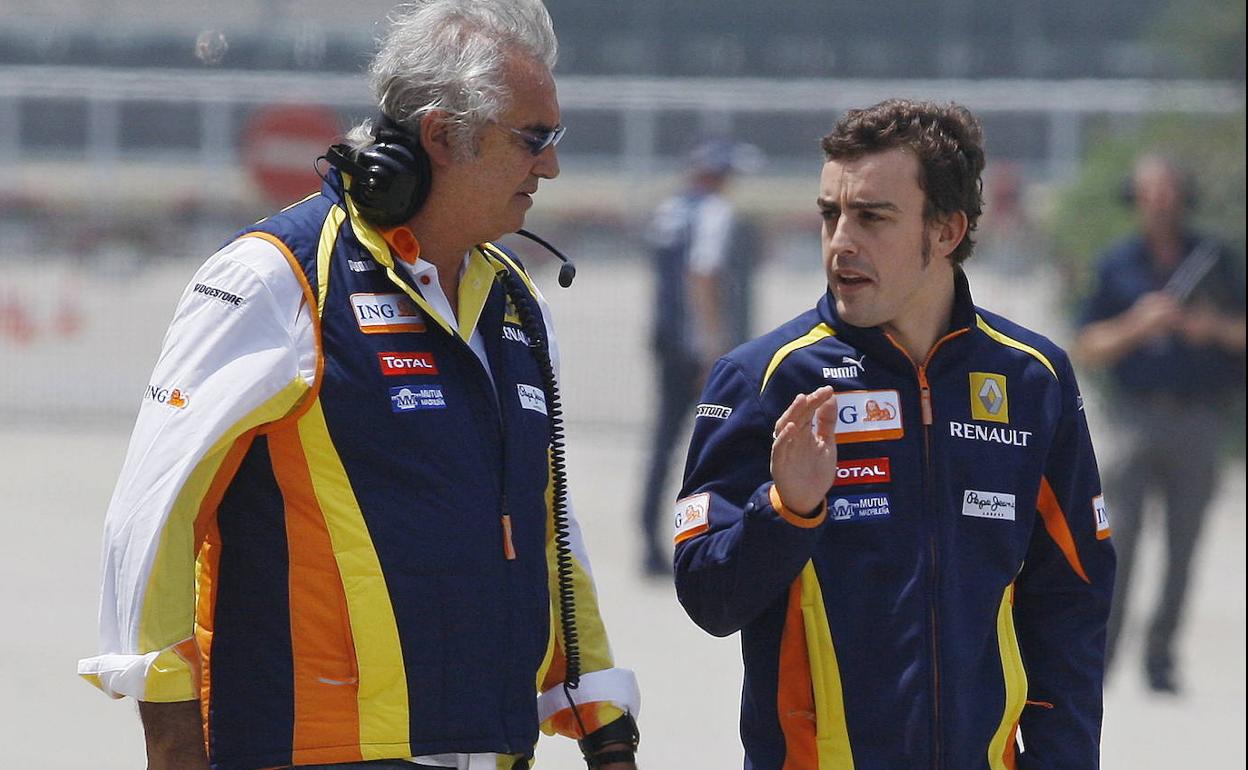 Briatore y Alonso, en 2009.