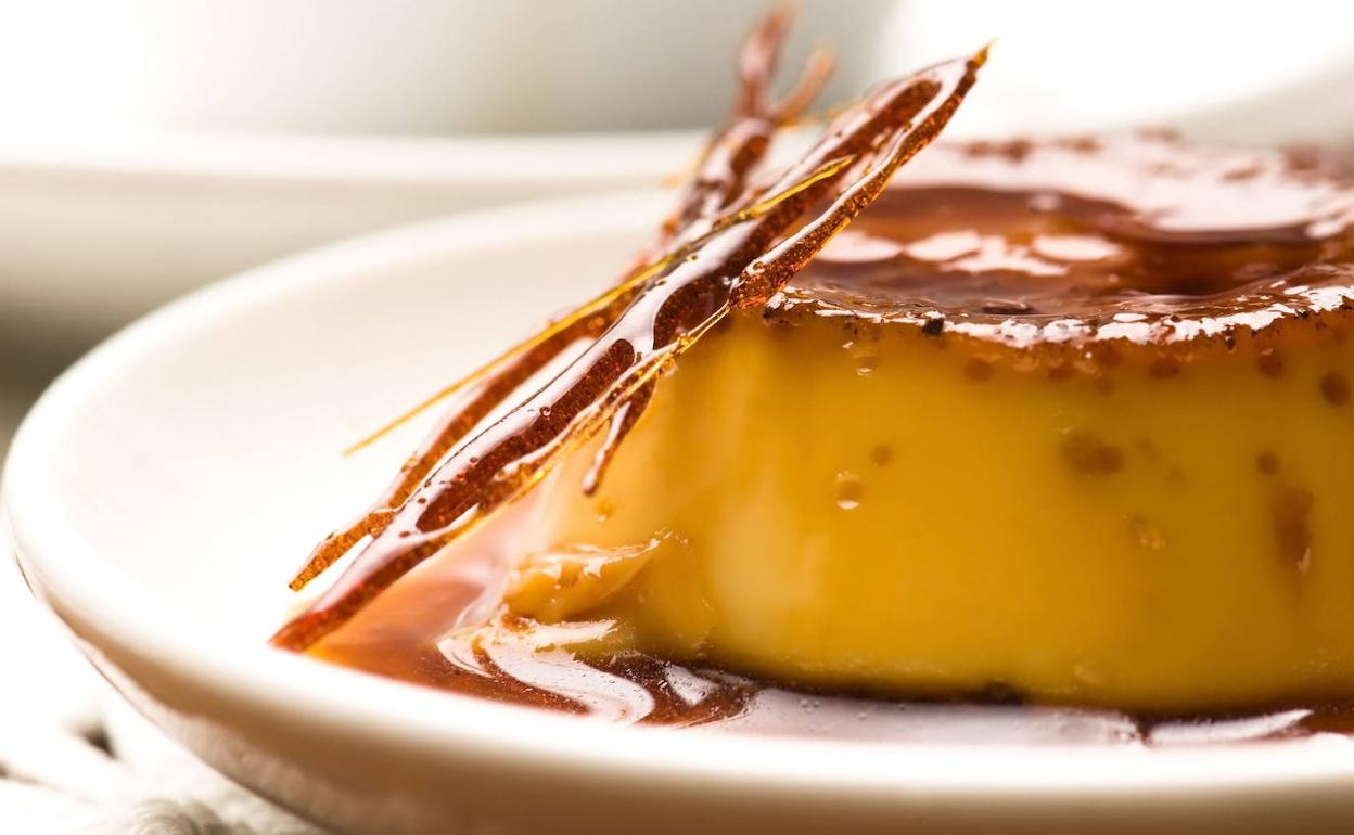 La receta del flan de plátano 