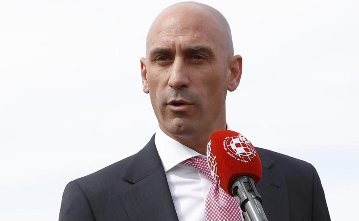 Luis Rubiales, presidente de la FEF, en una imagen de archivo. 