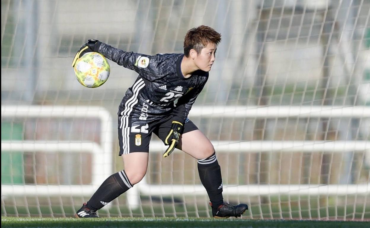 Kanae Fukumura, portera del Real Oviedo. 