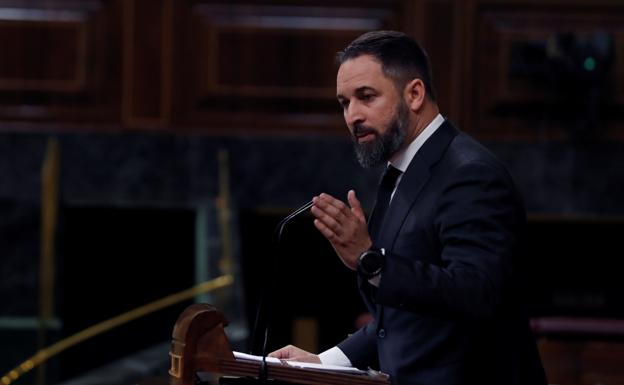 Abascal amaga con presentar una moción de censura contra Sánchez 