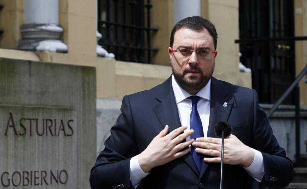 Adrián Barbón, presidente del Principado. 