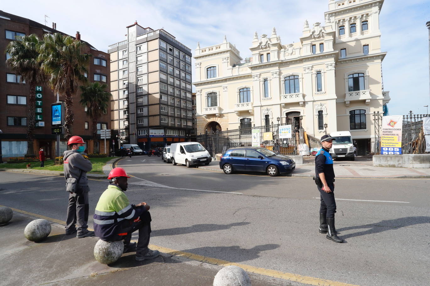 El suceso se produjo en el edifico antiguo del Banco Urquijo. 