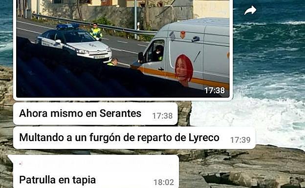 Imagen de una de las conversaciones mantenidas en el grupo de Whatsapp 'Verdes por la zona'. Vídeo: ¿qué es el estado de alarma?