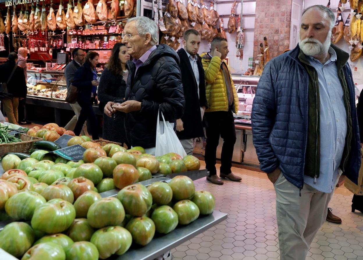 El mierense José Andrés, en una de sus últimas visitas a España, antes de la crisis sanitaria. 