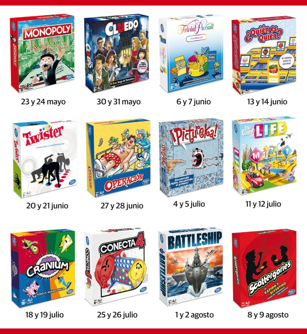 Colección juegos de mesa Hasbro