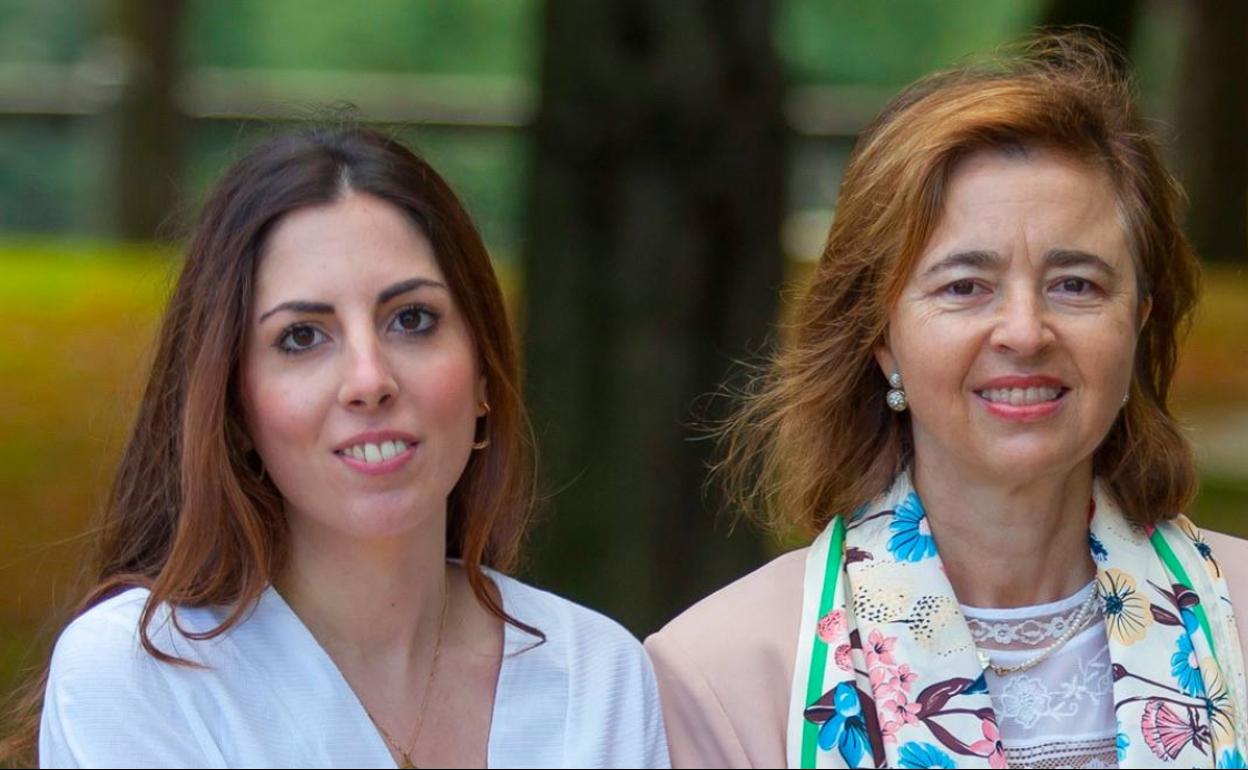 Las investigadoras Lucía Alonso y Amelia Martí