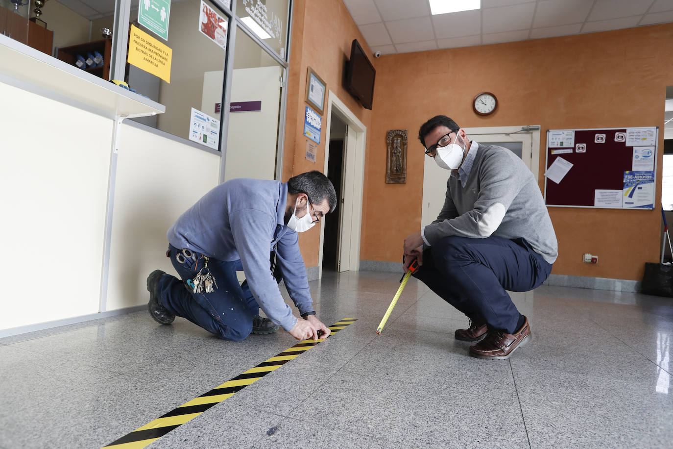 Fotos: Los centros educativos asturianos se preparan para su reapertura