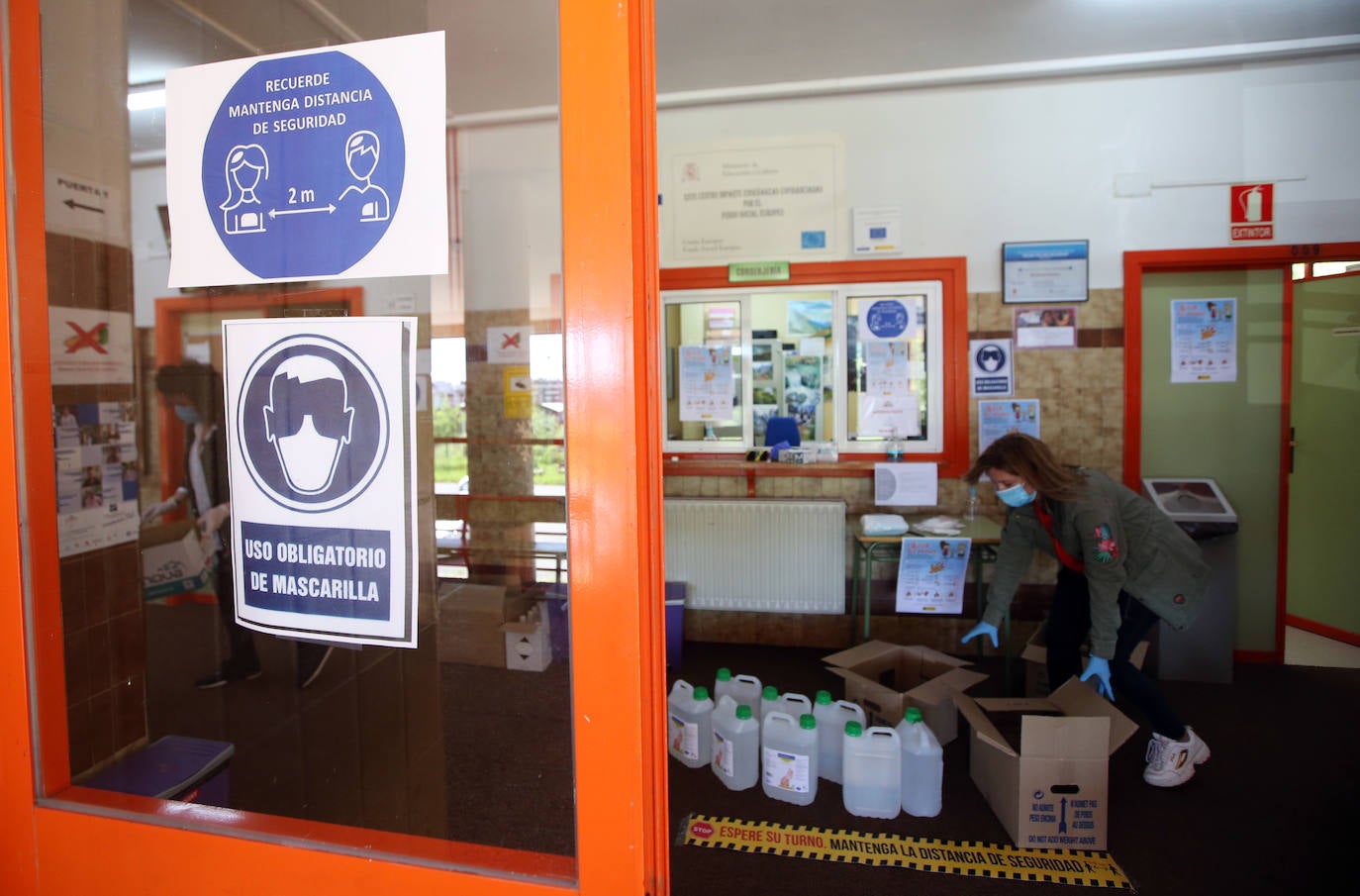 Fotos: Los centros educativos asturianos se preparan para su reapertura
