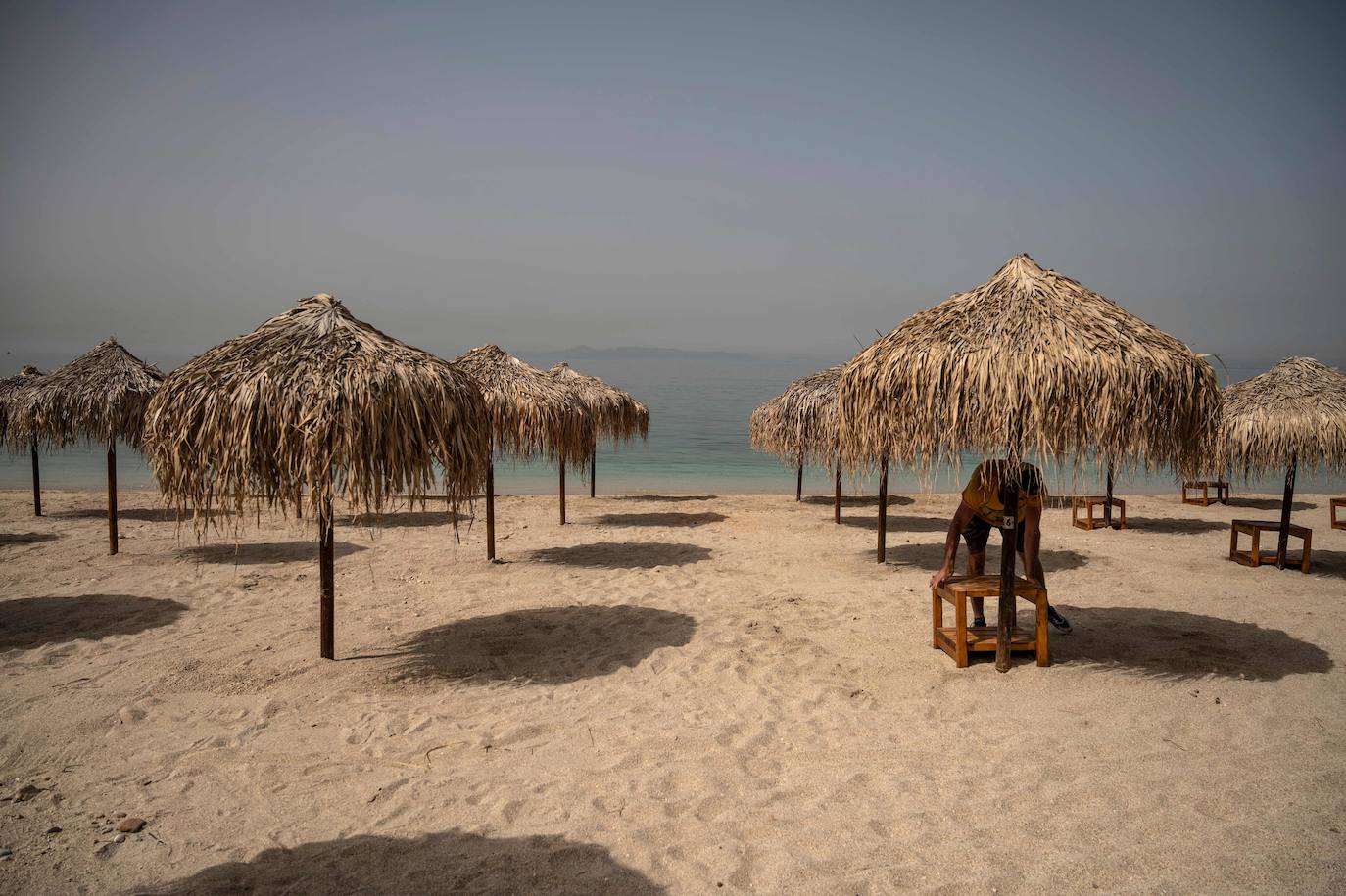 Playa griega cerca de Atenas