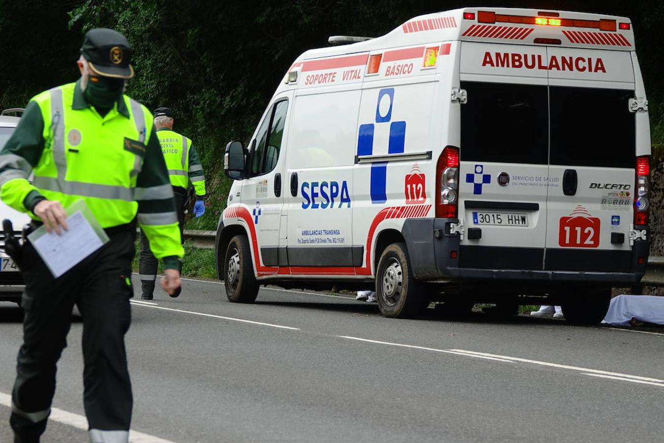 El conductor se salió de la carretera.
