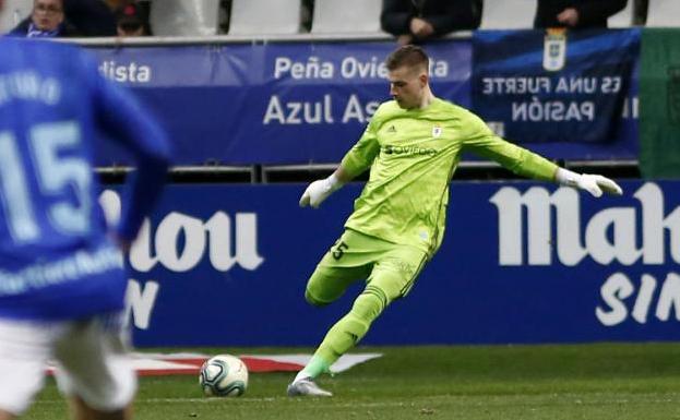 Real Oviedo | Lunin: «Tengo que mostrar mi nivel logrando el objetivo del club»