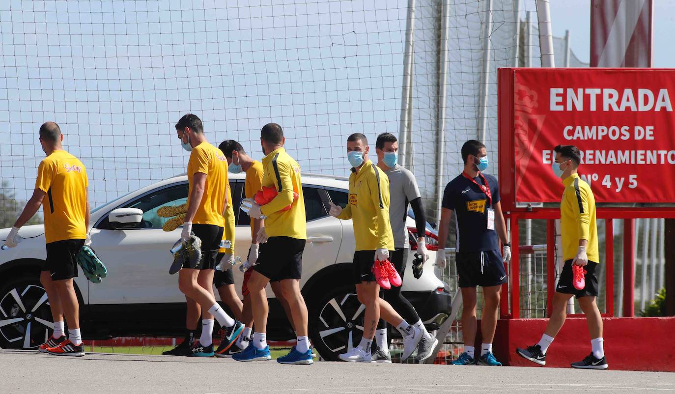 Fotos: Entrenamiento del Sporting (25-05-2020)