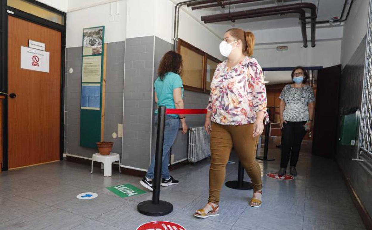 El IES Doña Jimena, preparandose para la vuelta de los alumnos.