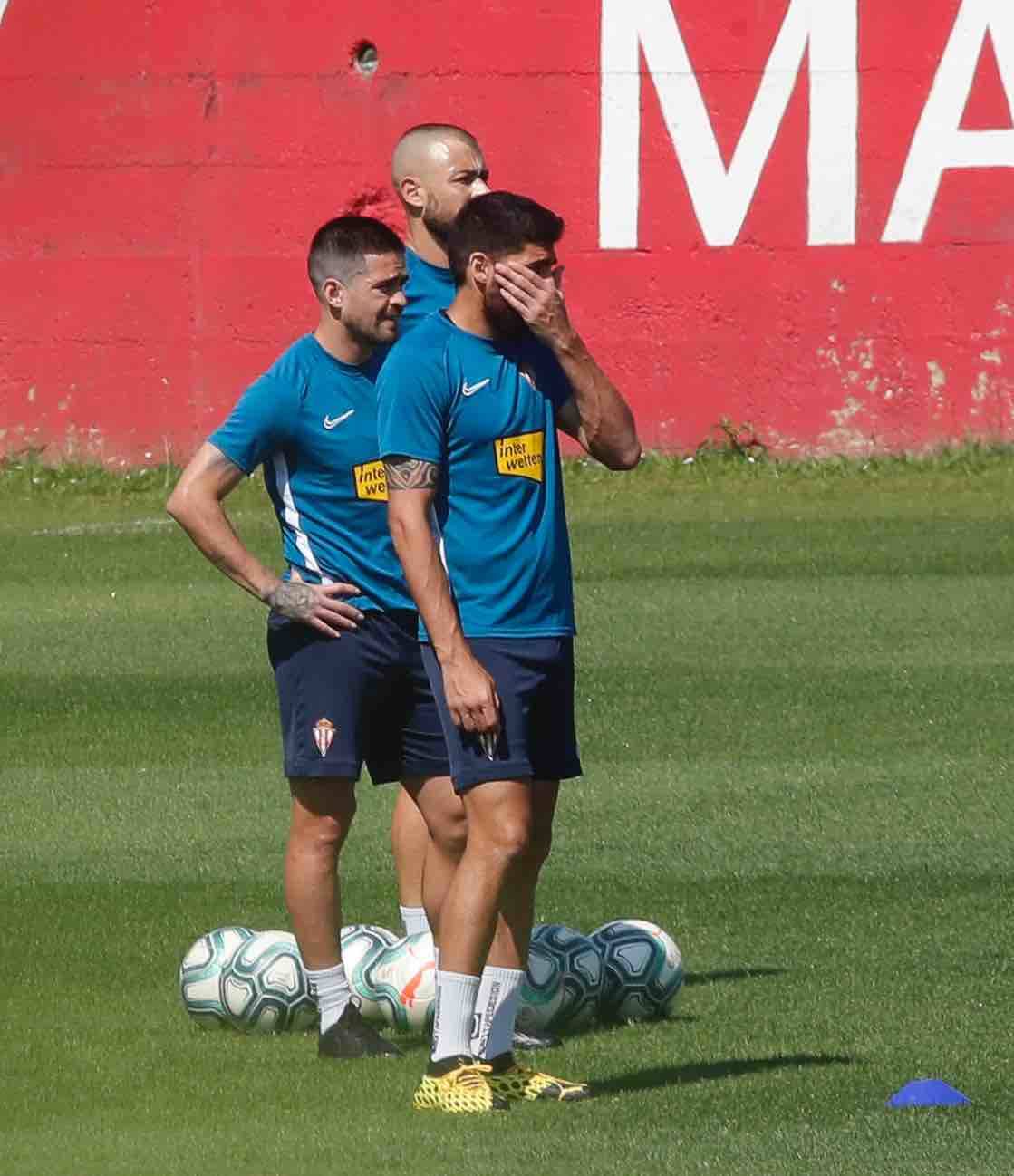 Fotos: Entrenamiento del Sporting (30-05-2020)