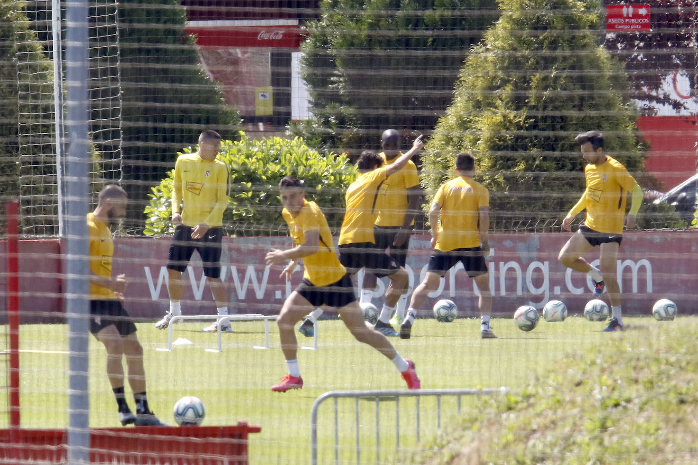 Los rojiblancos ya preparan su próximo partido ante el Depor