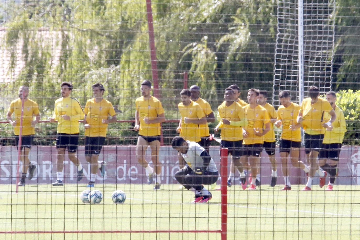 Los rojiblancos ya preparan su próximo partido ante el Depor