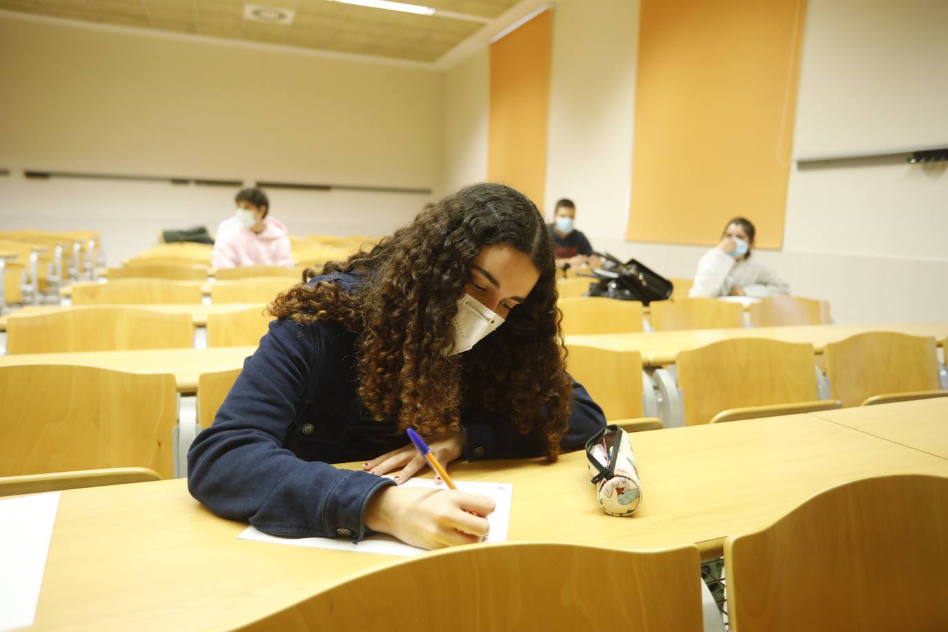 Cerca de 400 estudiantes estaban convocados en la Escuela Politécnica de Mieres, la Facultad de Química y la Escuela de Ingeniería Informática