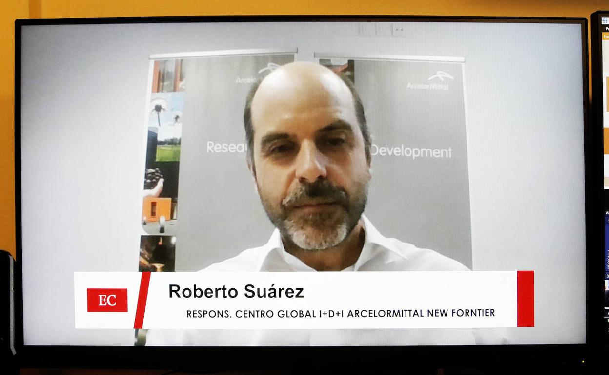 Roberto Suárez, durante su intervención.