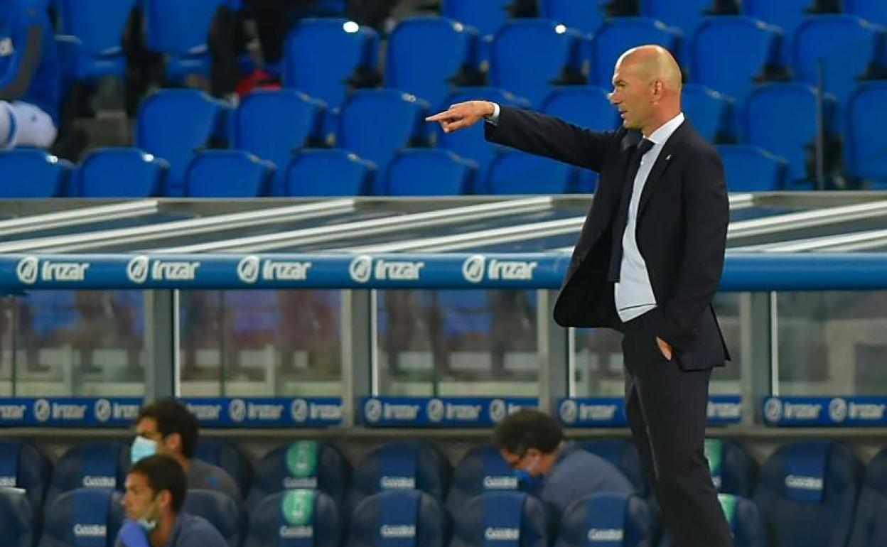 Zinedine Zidane, en el Reale Arena. 