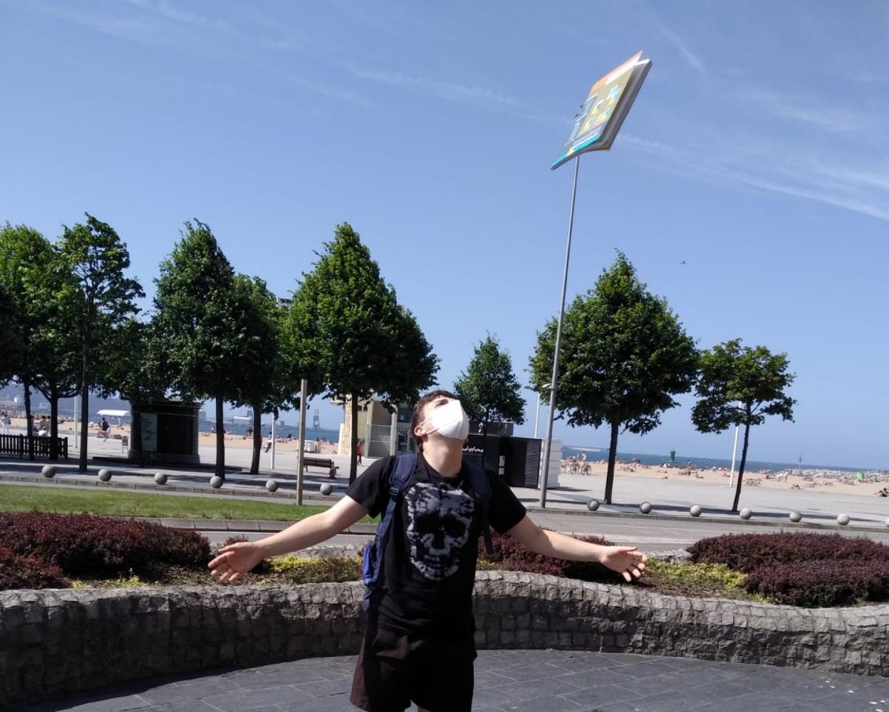 David Remis celebra el fin de curso. 