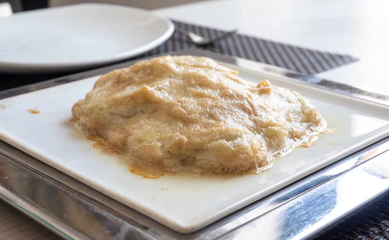 Merluza del pinchu con mahonesa trufada