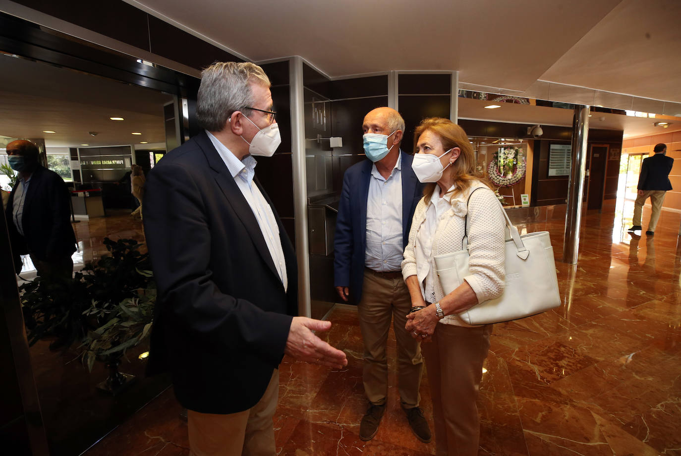 La capilla ardiente se llenó de amigos, compañeros y familiares de quien también fue presidente de la Sociedad Filarmónica, fallecido a los 88 años.