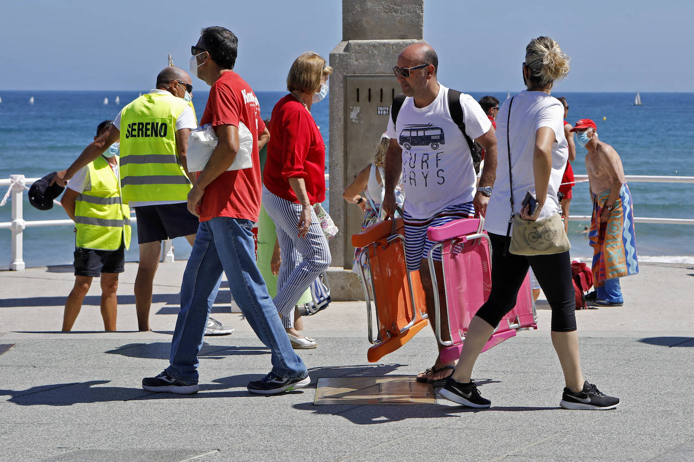 El buen tiempo en la ciudad ha hecho que el arenal registre una muy buena ocupación